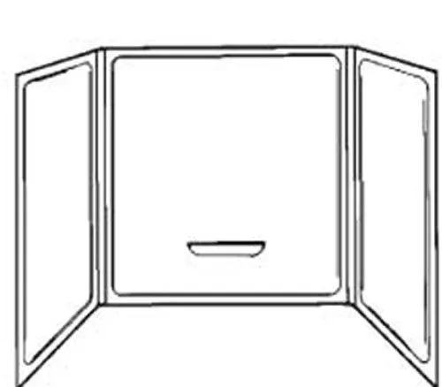 TUB SURROUND 27x54 WHITE